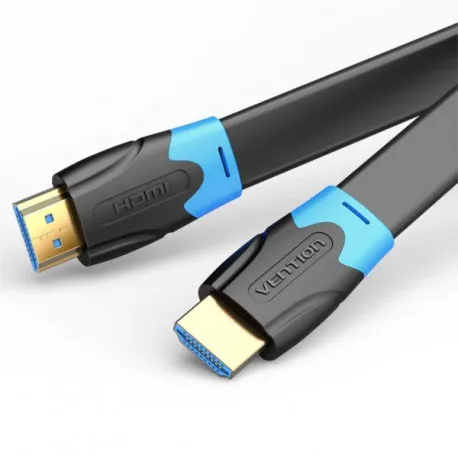 vention flat high speed hdmi cable 1.5m black - slika 1