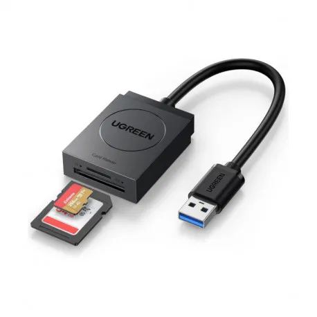 UGREEN čitač memorijskih kartica USB 3.0, TF/SD, 15cm, crni - Umag
