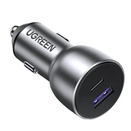 UGREEN auto punjač 52.5W, USB-C+USB-A, PD3.0/QC3.0, sivi - Umag