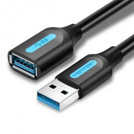 vention usb 3.0 a male to a female extension cable 2m black pvc type - slika 1