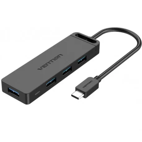 Vention Type-C to 4-Port USB 3.0 Hub, Black 0,15m - Umag