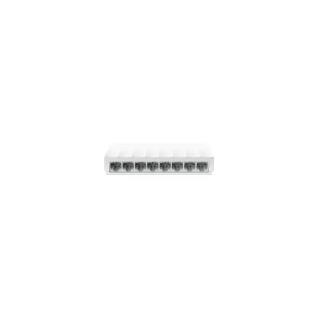 tp-link litewave 8-port 10/100mbps desktop switch, 8 10/100mbps rj45 ports, desktop plastic case, gr - slika 1