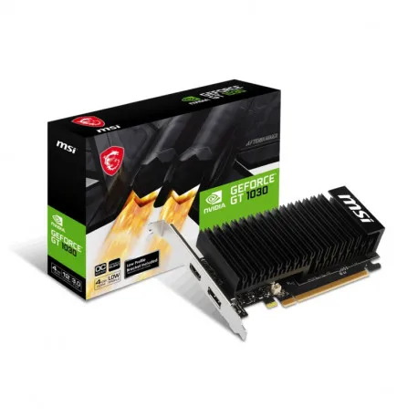 msi geforce gt 1030 4ghd4 lp oc, 4gb gddr4/64-bit, pcie 3.0, hdmi/dp, low profile - slika 1
