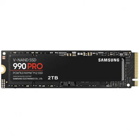Samsung 990 Pro 2TB NVMe PCIe 4.0 M.2 SSD, R/W: 7450/6900 MB/s, (MZ-V9P2T0BW) - Umag