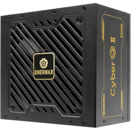 Enermax 850W CyberG II, ATX 3.1, 80+ GOLD, 2×PCIe, 5×SATA, 24-pina, 120mm ventilator - Umag