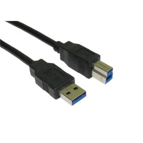 naviatec usb 3.0 a muški na b muški kabel, 1m, crni - slika 1