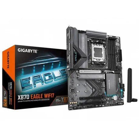 gigaybte mainboard desktop x870 eagle wifi7 (am5, 4x ddr5 256gb, 1x pci-e 5.0 x16x16, 2x pci-e 3.0 x - slika 1
