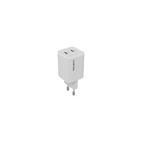 CANYON charger CU45CC GaN 45W 2xPD EU White - Umag