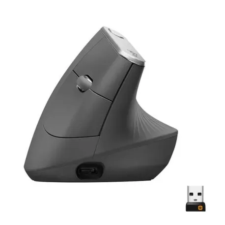 Logitech MX Vertical Ergonomic Wireless Mouse, Graphite - Umag