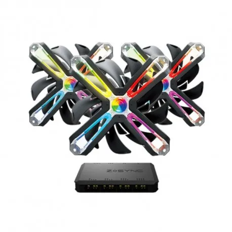 zalman zm-sf120a3 case fan, z-sync 120mm argb 3-pack - slika 1
