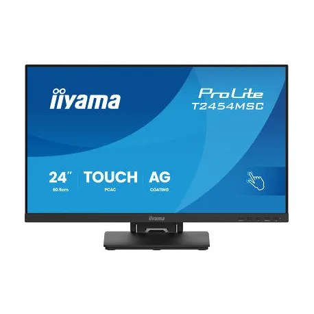 IIYAMA T2454MSC-B3AG Touchscreen FHD (1920x1080) IPS 16:9, 300 cd/m2, 4ms, 1000:1, HDMI, DP, USB-Ax2, InCell PCAP 10 point to - Umag