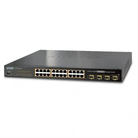 Planet 24P GbE High Power POE 4 SFP Mngd Switch (440W) - Umag