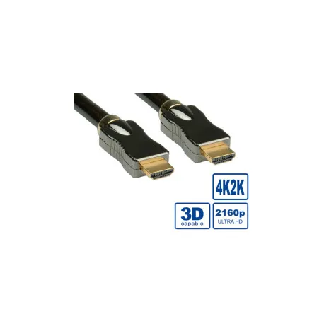 Roline HDMI Ultra HD kabel sa mrežom, M/M, 5.0m - Umag