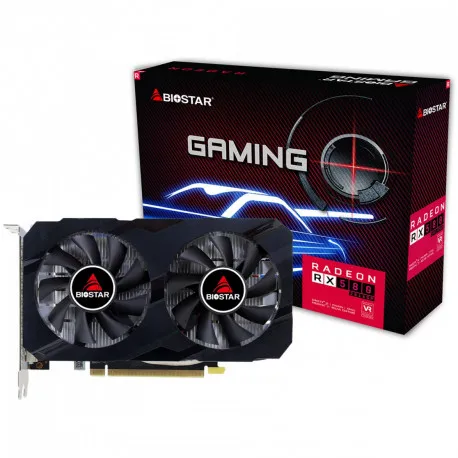 biostar amd radeon rx580 8gb gddr5/256-bit, pcie 3.0, hdmi/dvi/dp - slika 1