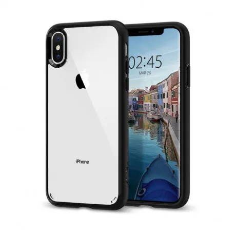 Spigen Ultra Hybrid, zaštitna maska za telefon, mat crna - iPhone XS/X - Umag