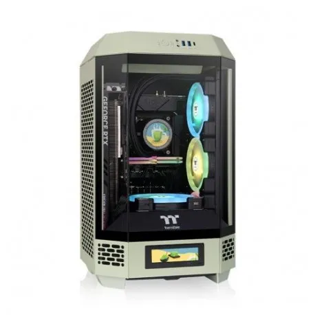 thermaltake the tower 250 matcha green mini tower chassis - slika 1
