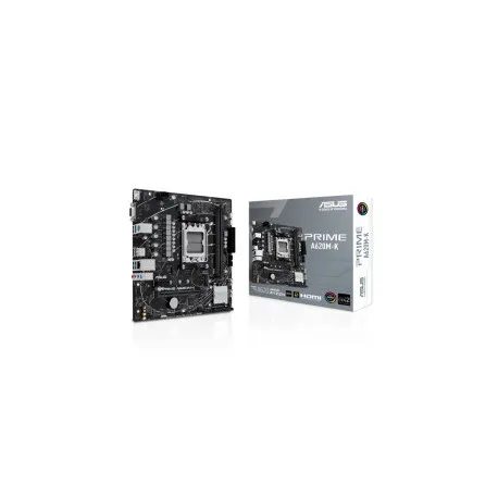 Asus MB Prime A620M-K, S.AM5, 2×DDR5-7200(OC), PCIe 4.0, G-LAN, VGA/HDMI, mATX - Umag