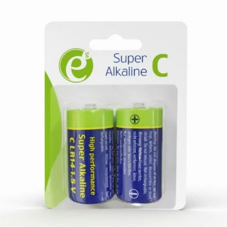 gembird alkaline c-cell battery, 2-pack - slika 1