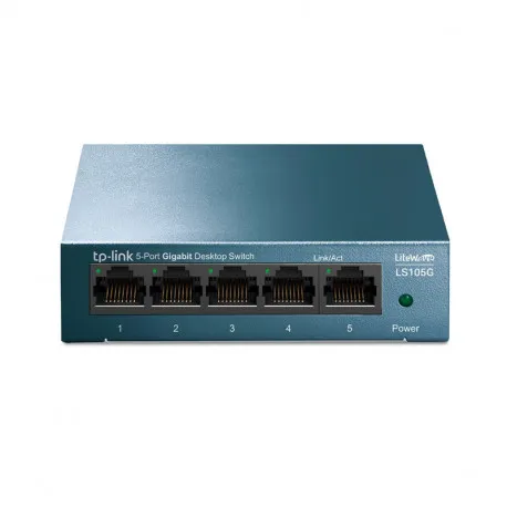 tp-link litewave 5-port gigabit desktop preklopnik (switch), 5×10/100/1000 rj45 ports, metalno kućište - slika 1