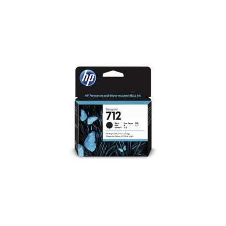 Tinta HP 3ED71A 712 black Design jet T630/T650/T230/T250/T650 80ml - Umag