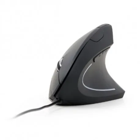 gembird ergonomic 6-button optical mouse, black - slika 1