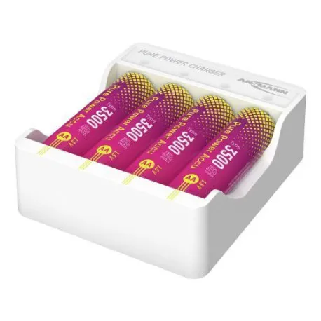 Ansmann Pure Power Set 4× AA HR6 battery packs and charging module - Umag
