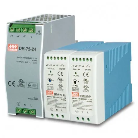 Planet 48V, 75W Din-Rail Power Supply (NDR-75-48, adjustable 48-56V DC Output) - Umag