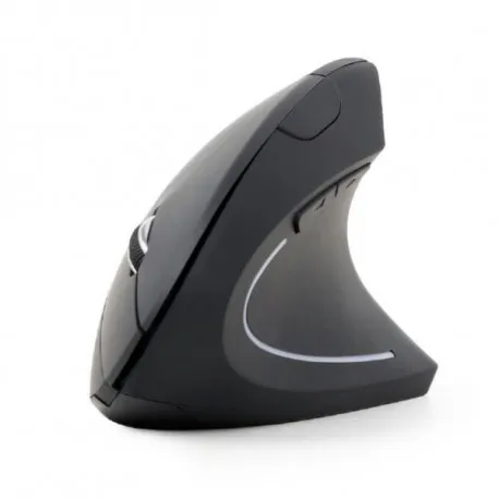 gembird ergonomic 6-button wireless optical mouse, black - slika 1