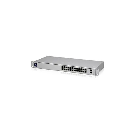 ubiquiti unifi managed 24-port gigabit switch, 2×1g sfp, rack 1u (usw-24) - slika 1