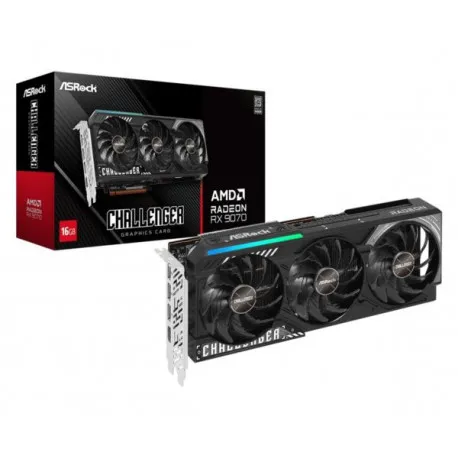 Asrock Radeon RX 9070 Challenger 16GB, 16GB GDDR6 - Umag