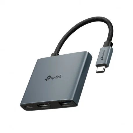 tp-link 3-portni usb-c hub 1xusb-a, 1xusb-c pd, 1x hdmi 4k 60hz, crni - slika 1