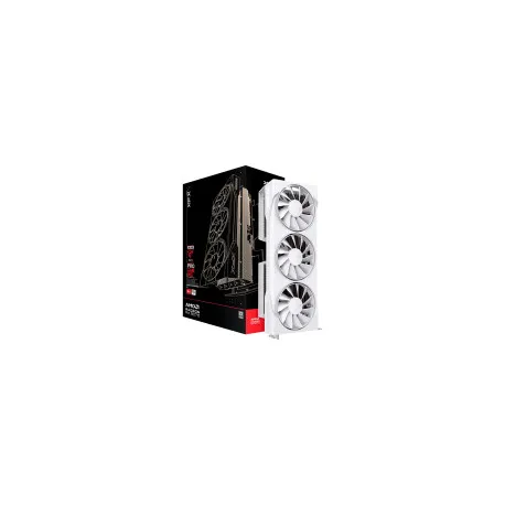 XFX Swift AMD Radeon RX 9070 OC White Triple Fan Gaming Edition with 16GB GDDR6 HDMI 3xDP, AMD RDNA - Umag