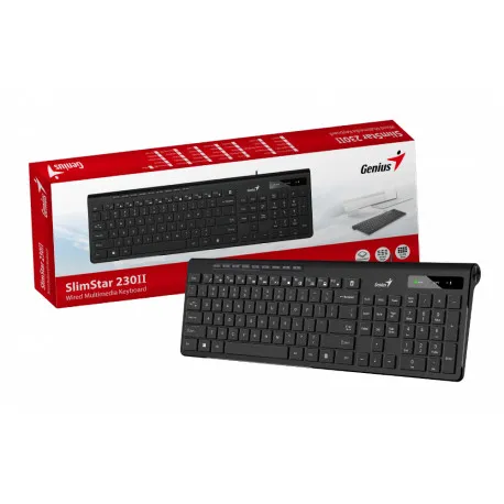Genius SlimStar 230 II, tipkovnica, USB, crna - Umag