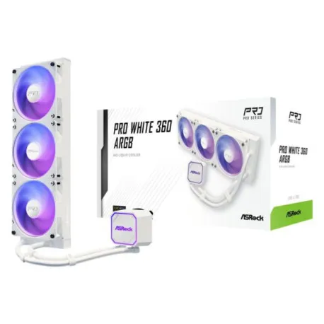 ASRock Pro White 360 ARGB AIO Liquid Cooler - Umag