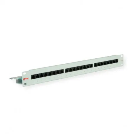 Roline Cat.6/ClassE 19" Patch Panel 24-porta UTP, svijetlo sivi - Umag