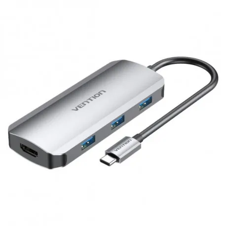 vention usb-c to hdmi usb 3.0x3 pd docking station 0,15m - slika 1
