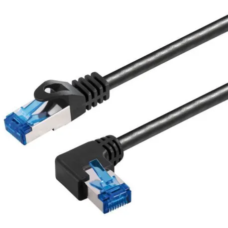 transmedia cat6a sftp patch cable, rj45 plug angled left, 2m - slika 1