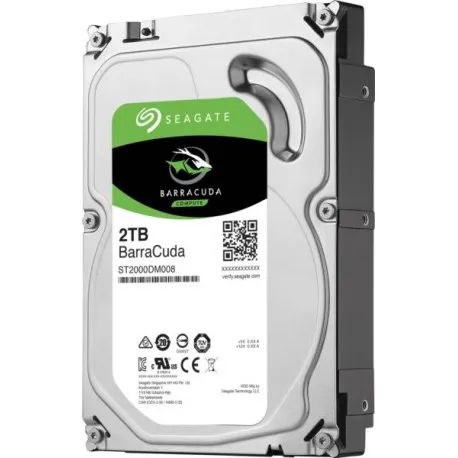 Seagate 2 TB 3,5" HDD, Barracuda, 7200 RPM, 256MB - Umag
