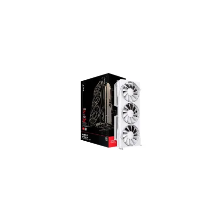 XFX Swift AMD Radeon RX 9070XT White Triple fan Gaming Edition with 16GB GDDR6 HDMI 3xDP, AMD RDNA 4 - Umag