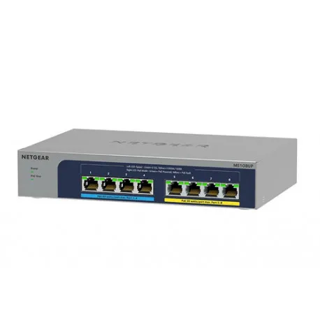 NETGEAR MS108UP Neupravljano 2.5G Ethernet (100/1000/2500) Podrška za napajanje putem Etherneta (PoE) - Umag