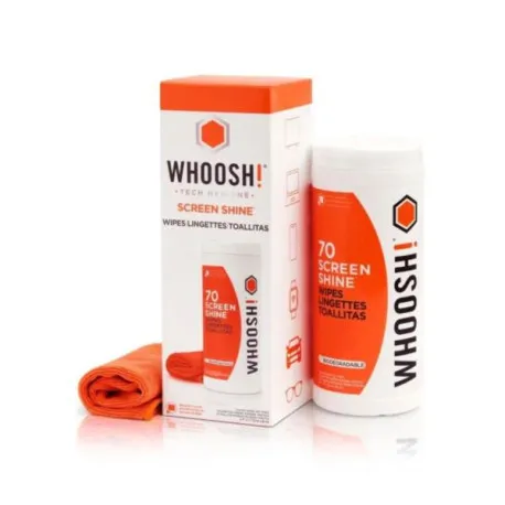 WHOOSH! Screen Shine Wipes 70 canister - Umag