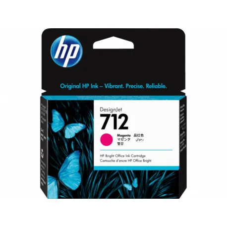 Tinta HP 3ED68A 712 magenta Design jet T630/T650/T230/T250/T650 29ml - Umag