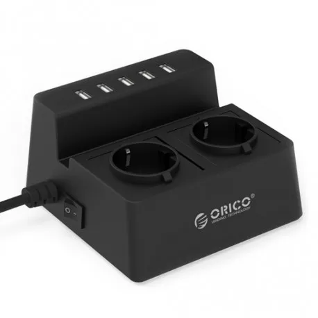 strujna letva 2x 230v, 5x usb, 15.000 a - slika 1