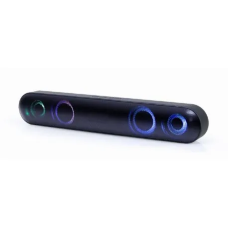 gembird bluetooth soundbar with led light effect, black - slika 1