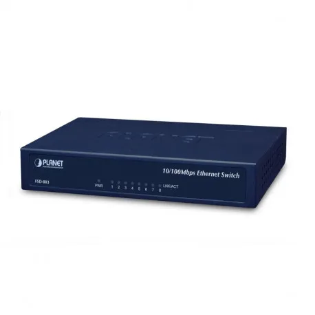 PLANET preklopnik (Switch) 8-port 10/100Mbps (Metal) - Umag