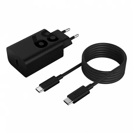 lenovo 68w usb-c adapter with cable - black - slika 1