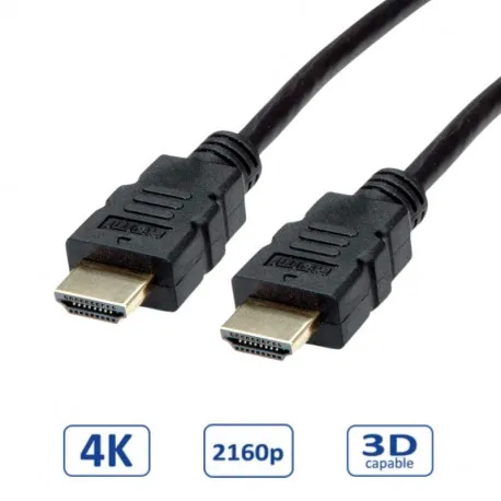 Roline HDMI kabel sa mrežom, HDMI M - HDMI M, TPE, fleksibilan, 1.5m - Umag