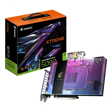 gigabyte aorus geforce rtx 5090 xtreme waterforce wb 32g nvidia 32 gb gddr7 - slika 1