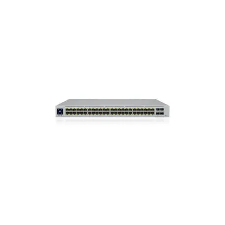 Ubiquiti UniFi Managed 48-port Gigabit PoE+ Switch, 40-port PoE+, 8-port PoE++, 4×10G SFP+, Touchscreen LCD, Rackmount, 600W - Umag