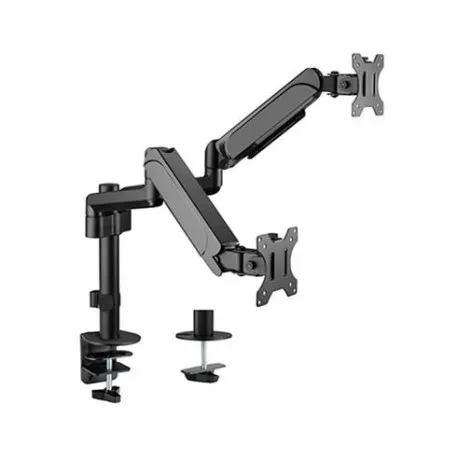 Gembird Adjustable desk 2-display mounting arm, 17”-32”, up to 9 kg - Umag
